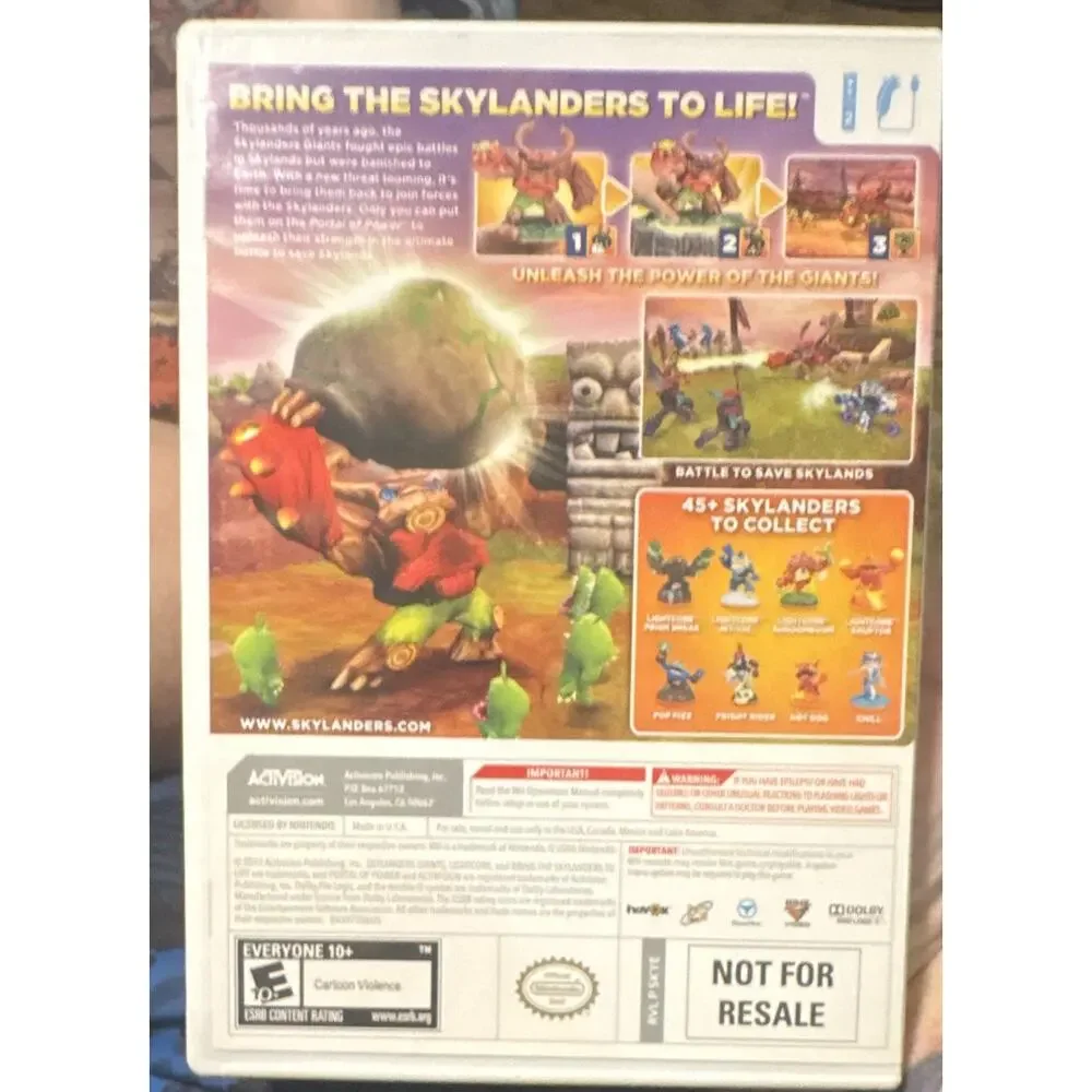 Skylanders Giants Nintendo Wii - Activision 2012 - CIB NTSC UNTESTED